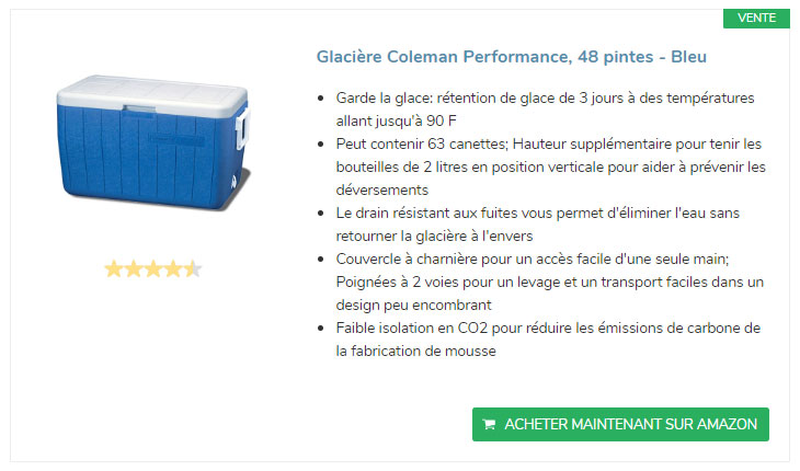 Coleman-glaciere-portable