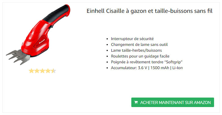 Einhell-cisaille-à-gazon