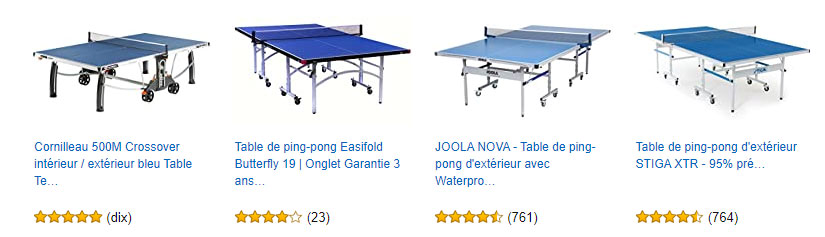 table-de-ping-pong-d'extérieur